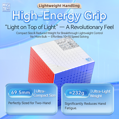 MoYu MeiLong 10x10 V2 (Magnetic, Ball-Core) from KewbzUK Speed Cube Shop 10