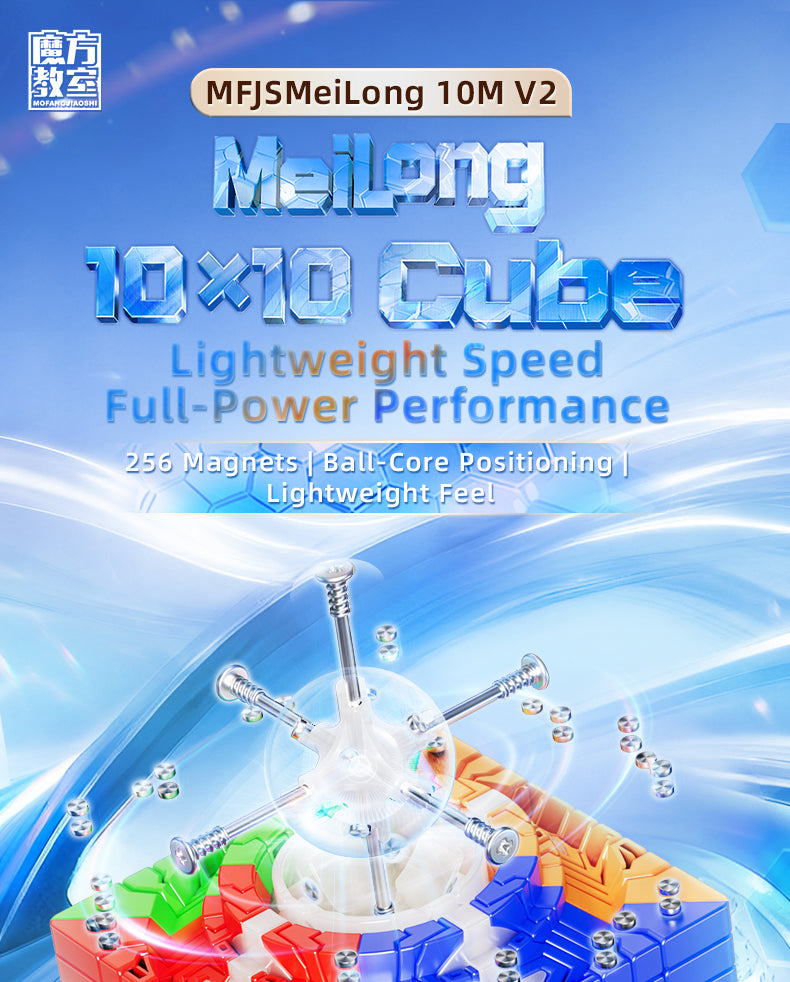 MoYu MeiLong 10x10 V2 (Magnetic, Ball-Core) from KewbzUK Speed Cube Shop 14
