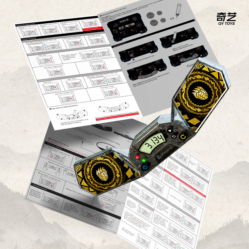 QiYi Timer WhiteTiger from KewbzUK Speed Cube Shop 6