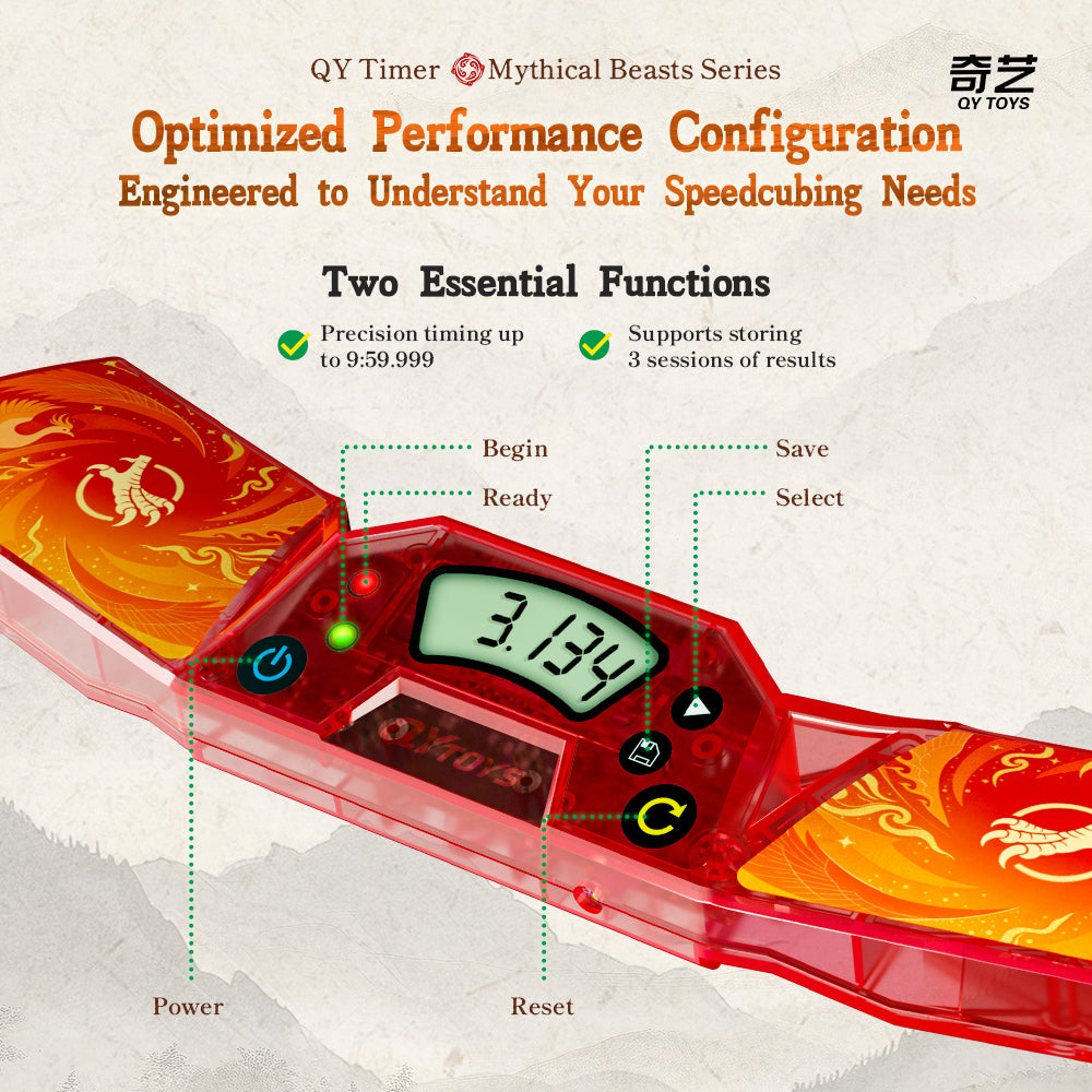 QiYi Timer WhiteTiger from KewbzUK Speed Cube Shop 14