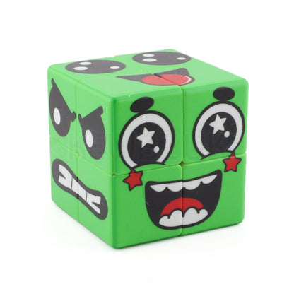 Green Face Cube