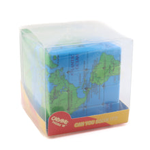 World Map 4x4 Cube (Borders)