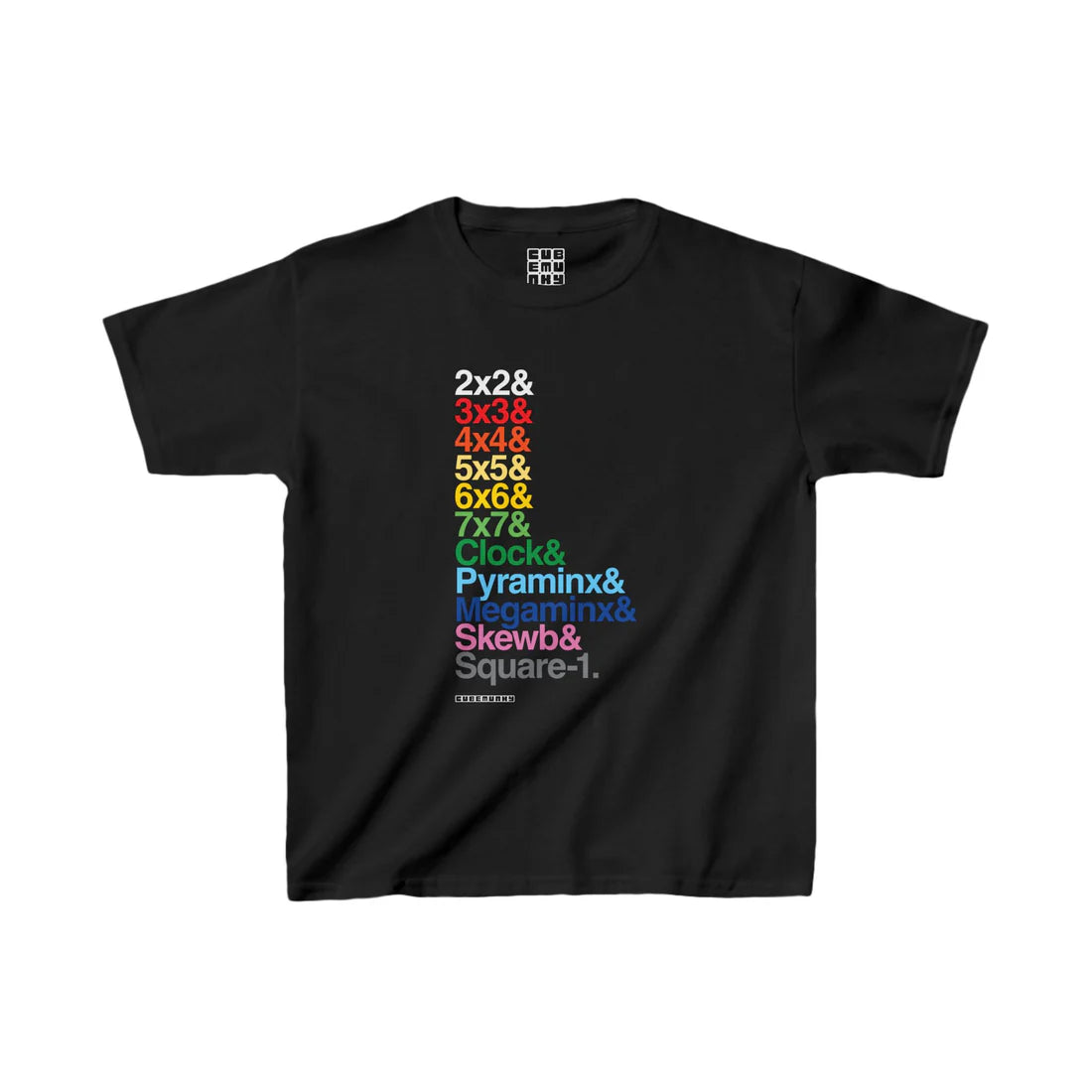 Cubemunky List WCA Rainbow T-Shirt