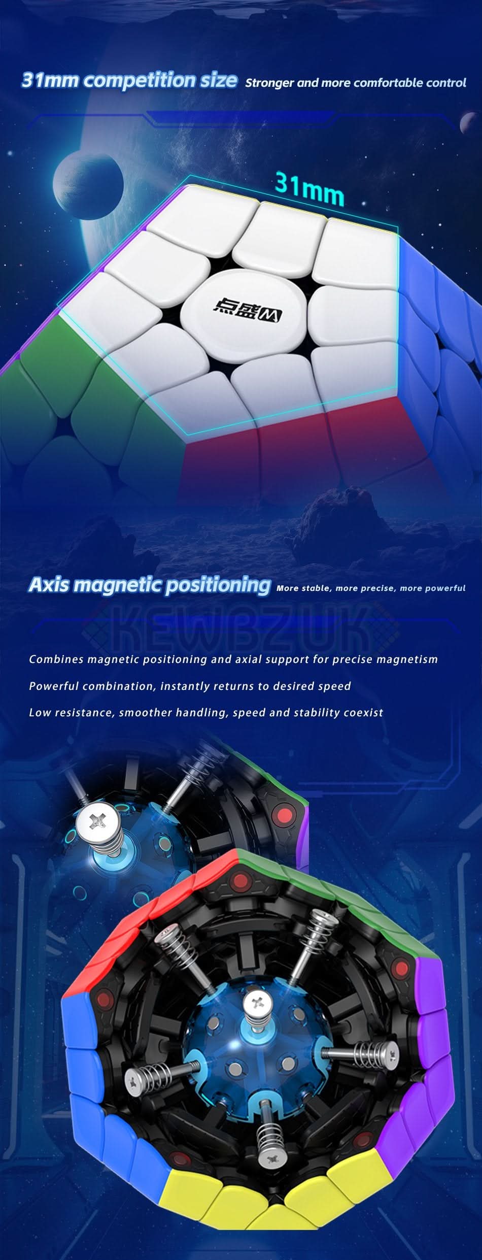 DianSheng Galaxy Megaminx (Magnetic, Ball-Core)
