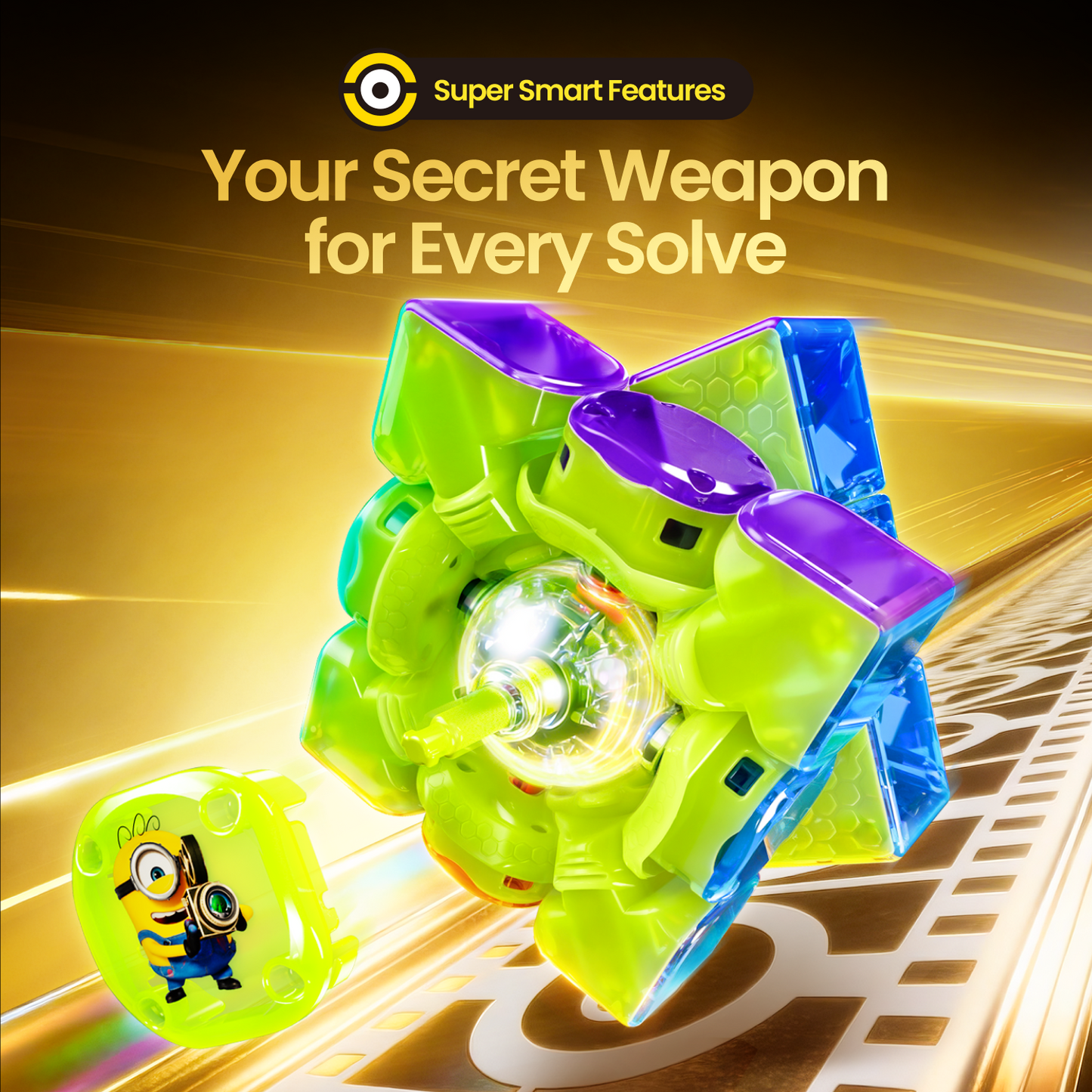 GAN 16 UI Max Minions Edition (Magnetic, Maglev, UV, Ball-Core) 6