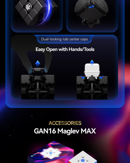 GAN 16 Max (Magnetic, Maglev, UV, Ball-Core)