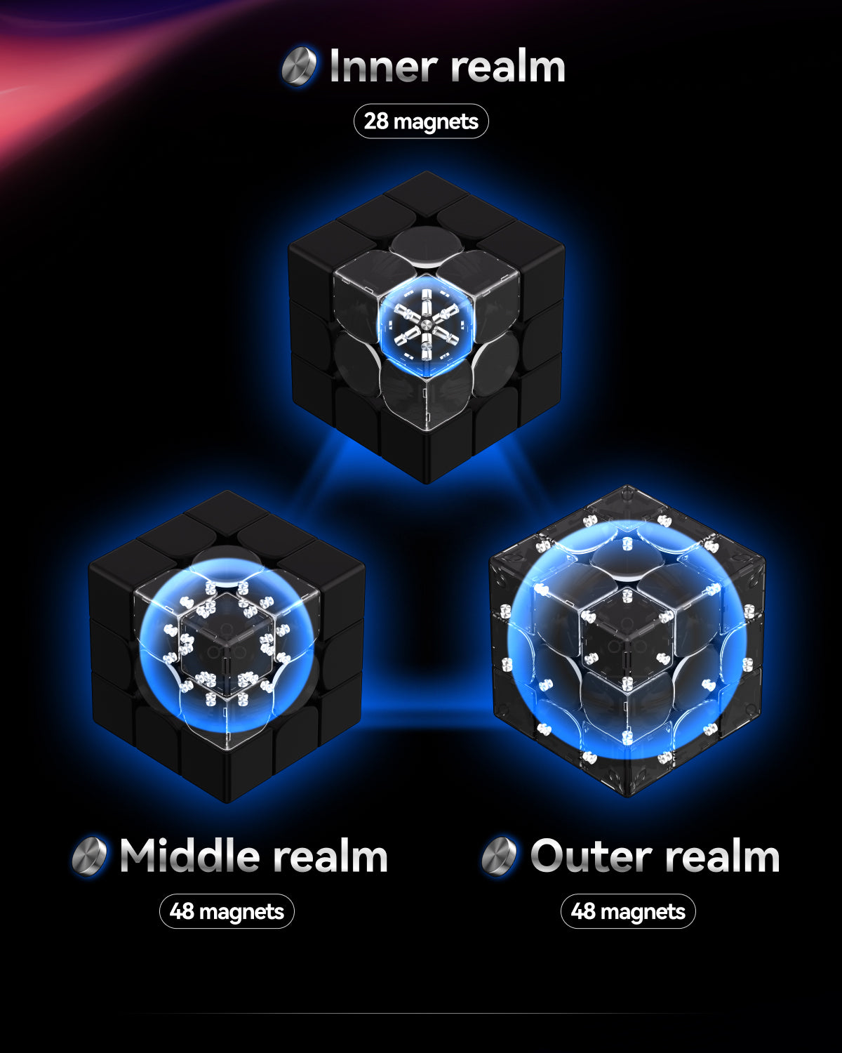 GAN 16 Max (Magnetic, Maglev, UV, Ball-Core)