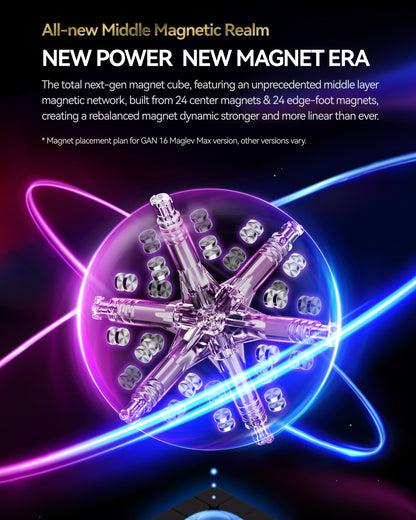 GAN 16 Max (Magnetic, Maglev, UV, Ball-Core)