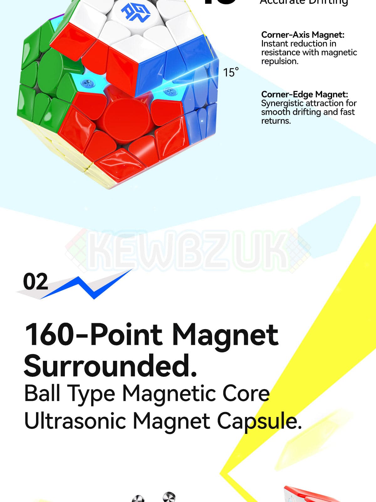 GAN Megaminx V2 (Magnetic, Maglev, Ball-Core)