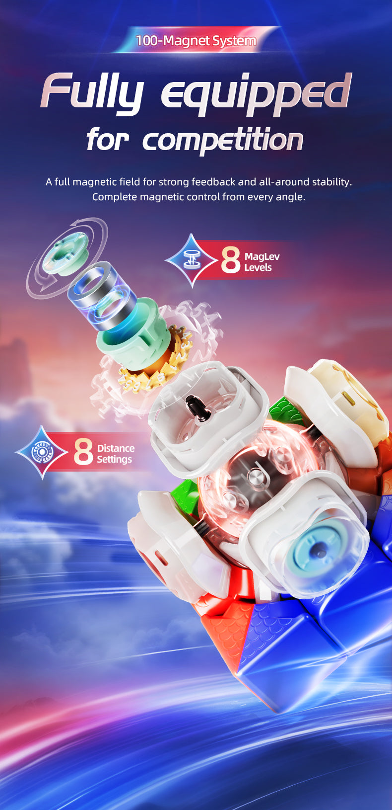 MoYu MoYu Aolong V5 3x3 (Magnetic, Maglev, UV, Ball-Core) 11