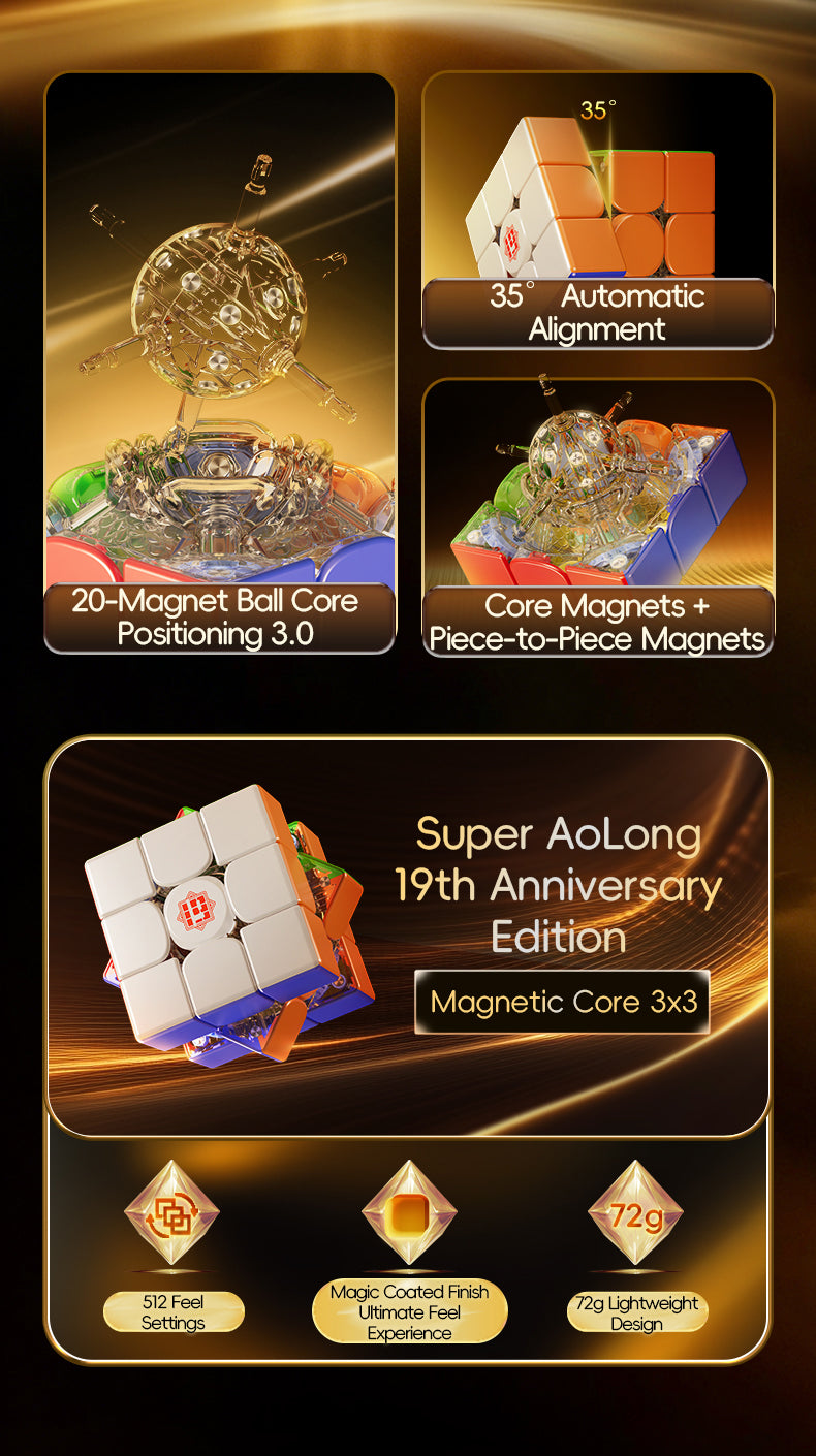 MoYu Super AoLong (19th Anniversary) (Magnetic, Maglev, Ball-Core) 21
