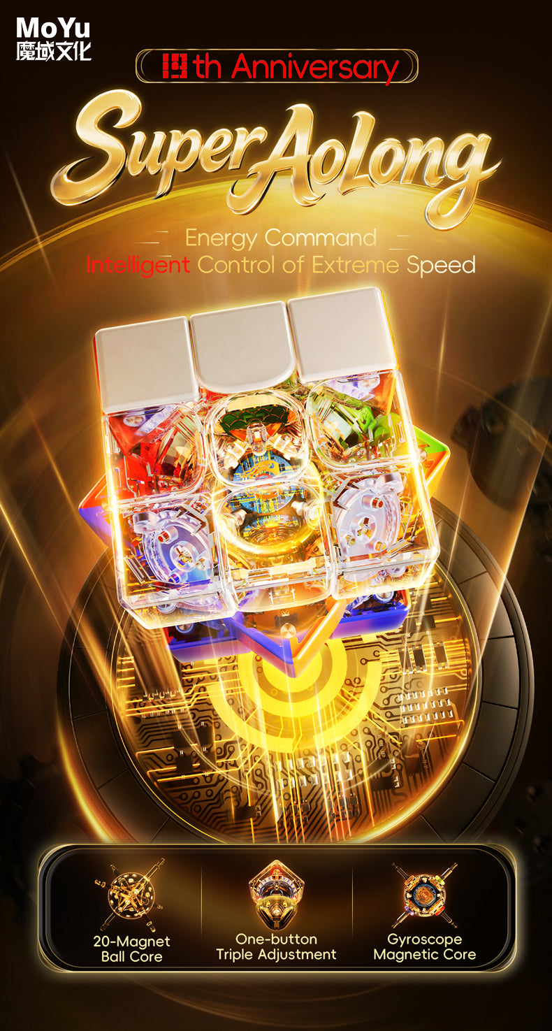 MoYu Super AoLong (19th Anniversary) (Magnetic, Maglev, Ball-Core) 12