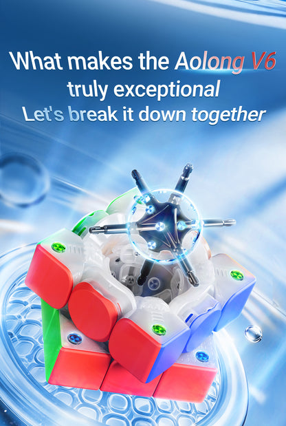 MoYu AoLong V6 3x3 (Nano Skin Feel) (Magnetic, Maglev, UV, Ball-Core) 4