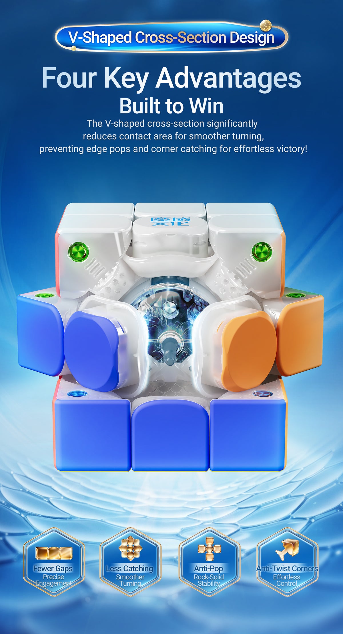 MoYu AoLong V6 3x3 (Nano Skin Feel) (Magnetic, Maglev, UV, Ball-Core) 17