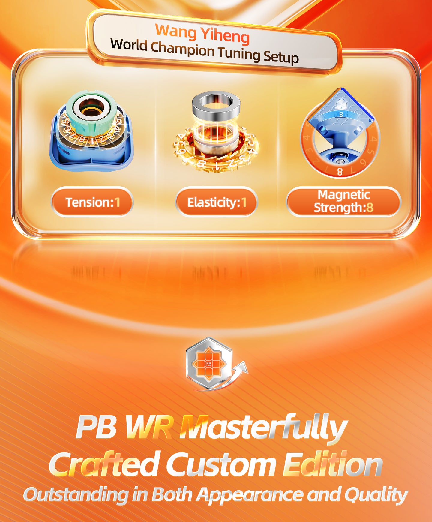 MoYu PB WR 3x3 (Magnetic, Maglev, UV, Ball-Core) 18