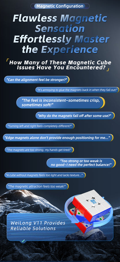 MoYu WeiLong V11 3x3 (20-Magnet, Maglev, UV, Ball-Core)