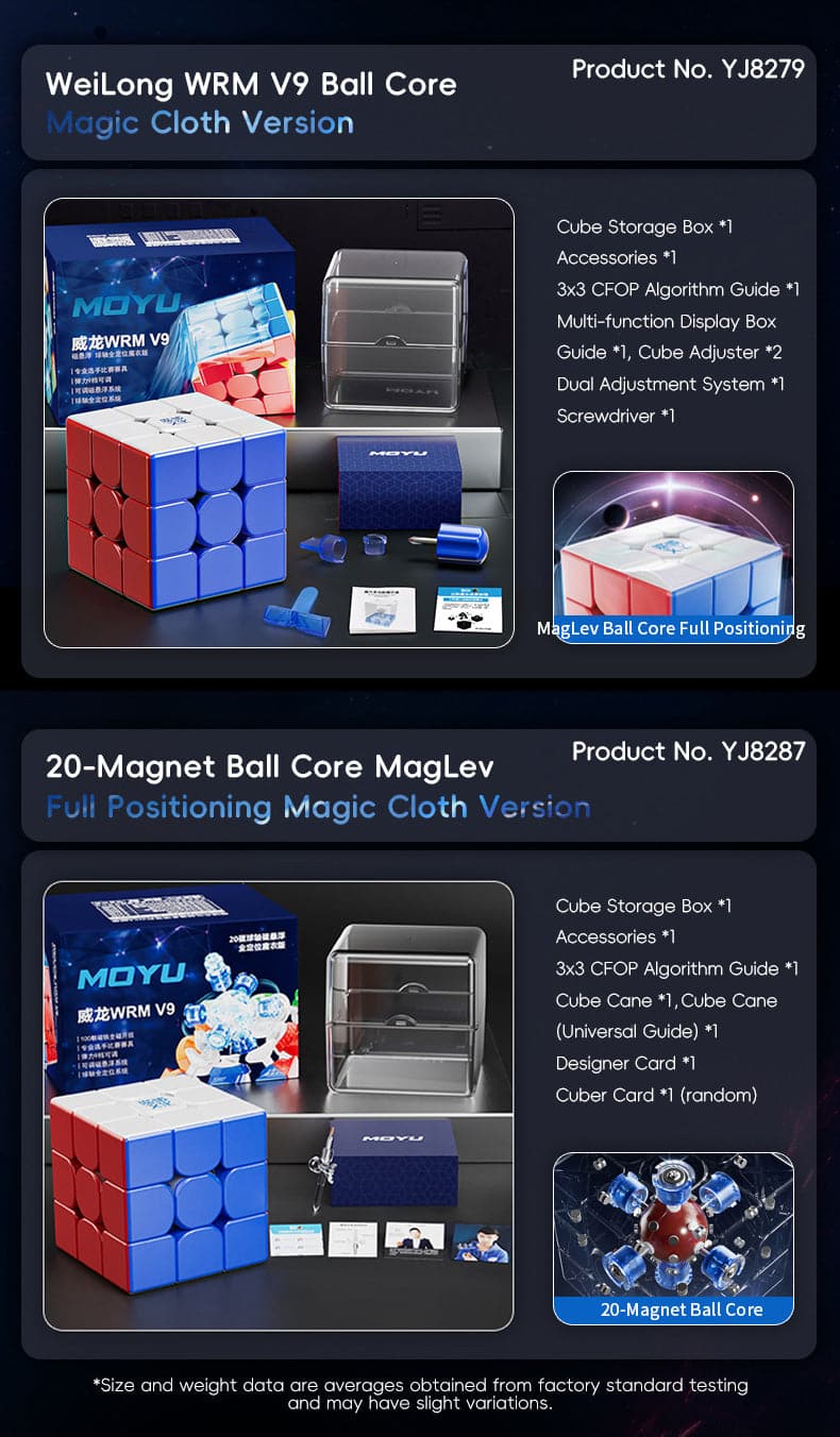 MoYu WeiLong WR M V9 (20 Magnet, Maglev, UV, Ball-Core)