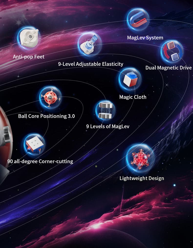 MoYu WeiLong WR M V9 (20 Magnet, Maglev, UV, Ball-Core)