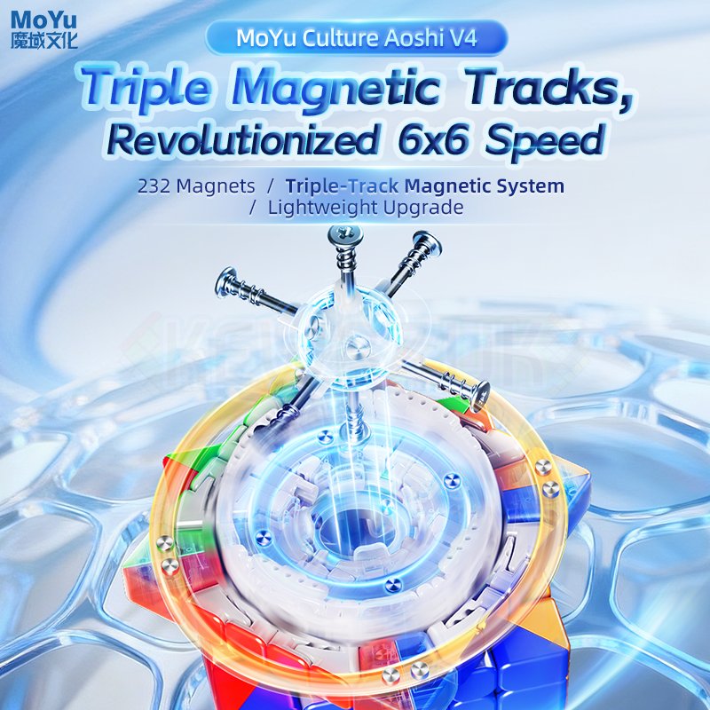 MoYu AoShi V4 6x6 Single Track (Magnetic)