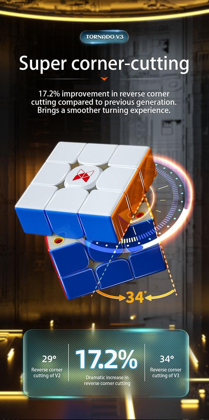 QiYi XMD Tornado V3 Pioneer (Magnetic, Maglev, UV, Ball-Core)