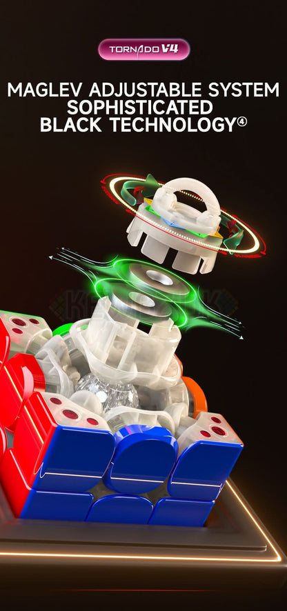 QiYi XMD 3x3 Tornado V4 Pioneer (Magnetic, Maglev, UV, Ball-Core)