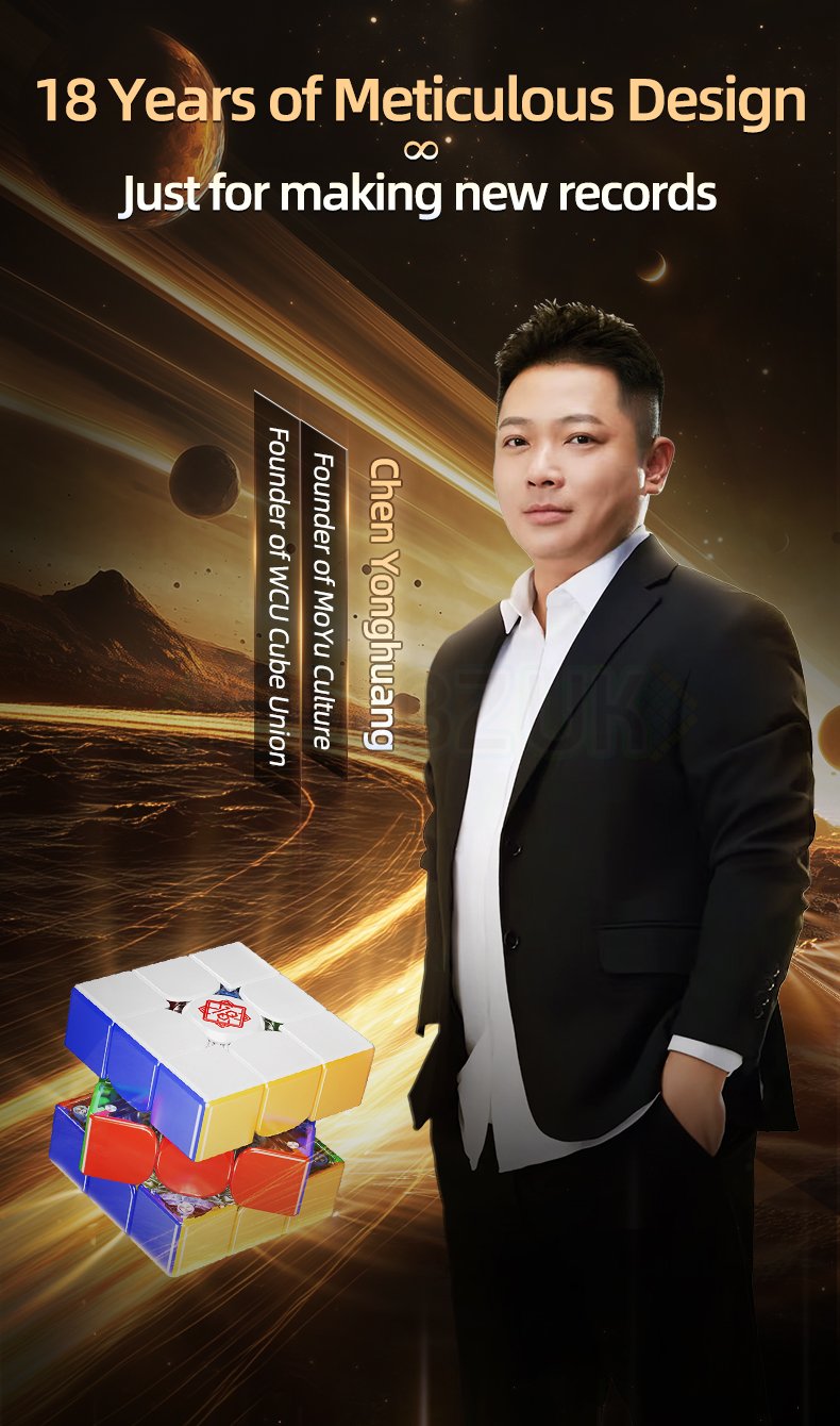 MoYu Super WeiLong V2 (18th Anniversary) (Magnetic, Maglev, UV, Ball-Core)