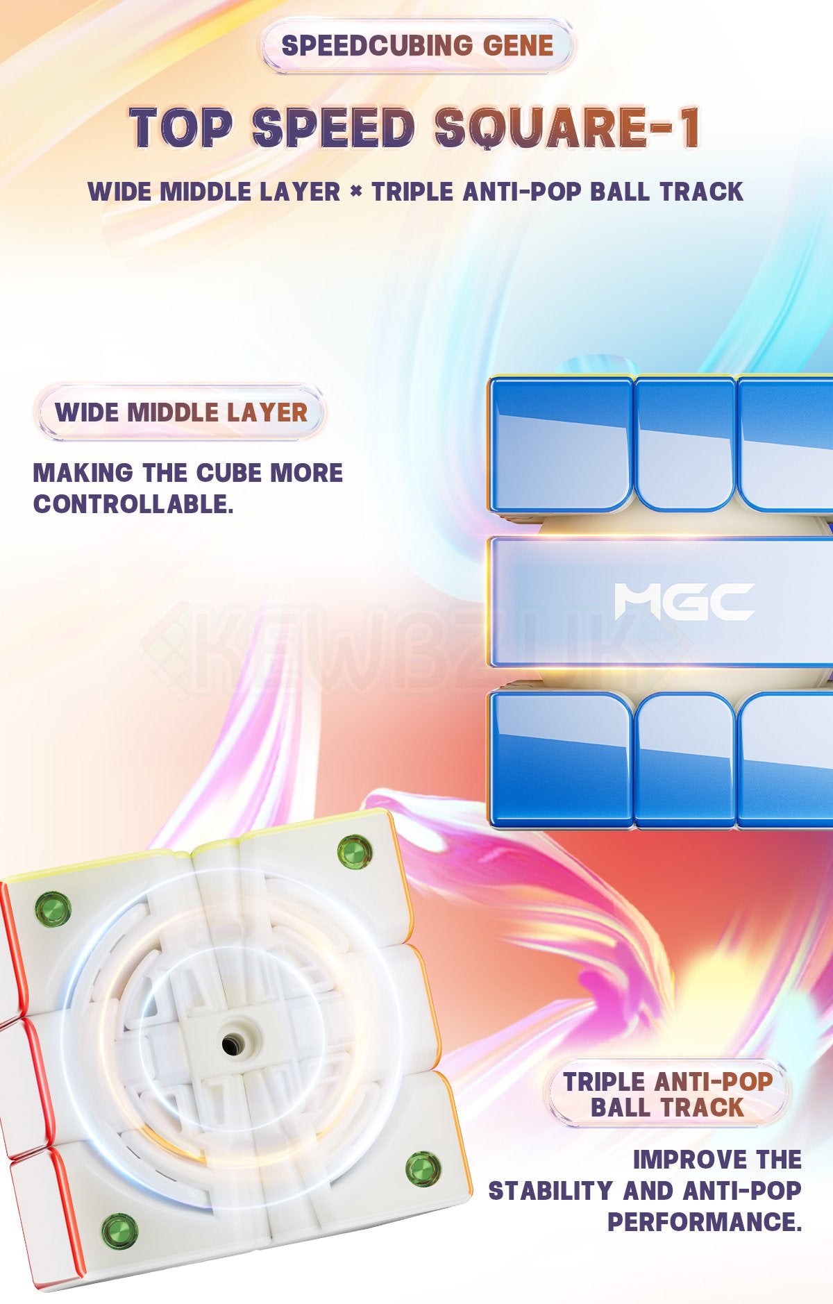 YJ MGC Square-1 V2 (Magnetic, Ball-Core, UV)