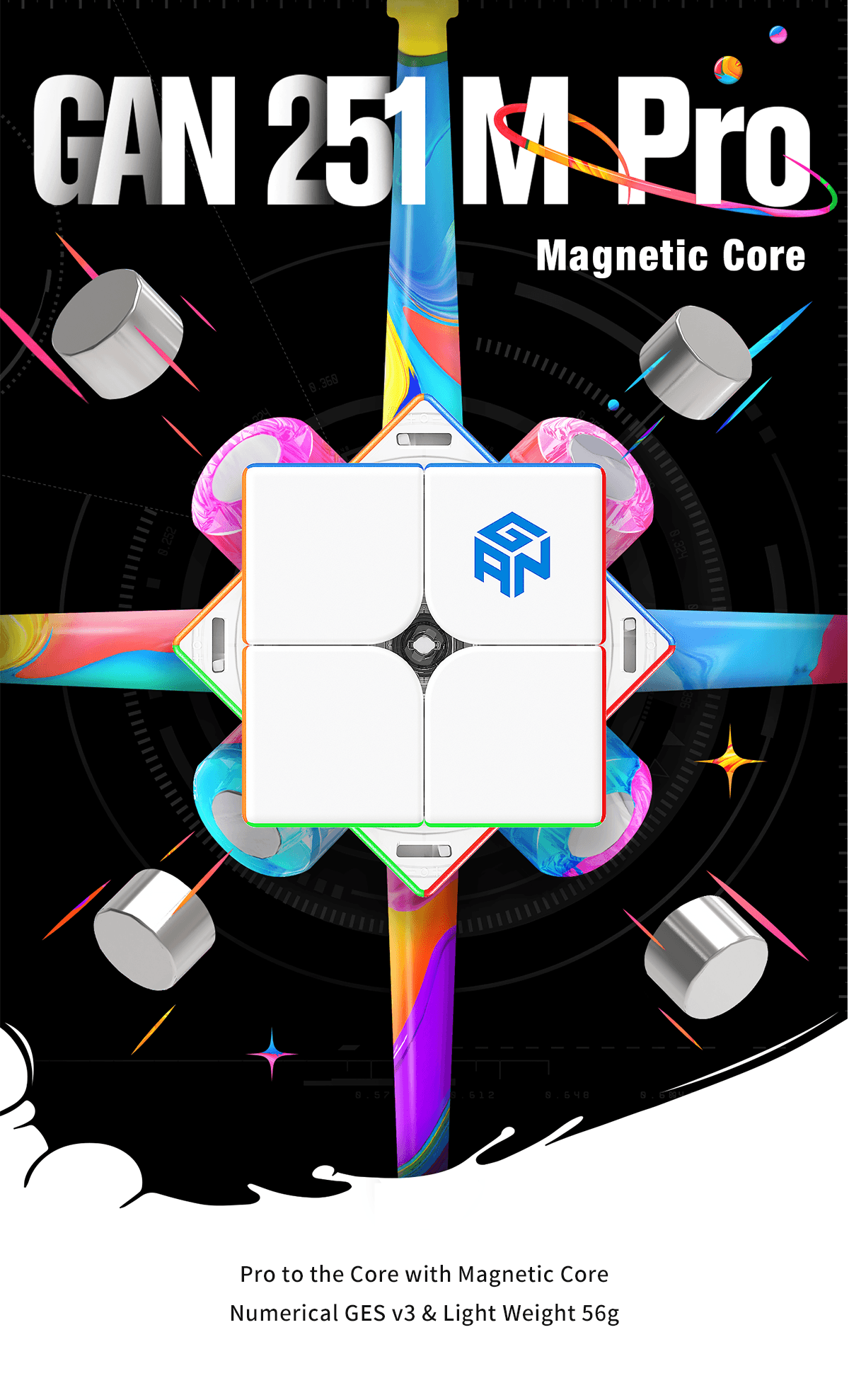 GAN 251 Pro (Magnetic, Ball-Core)