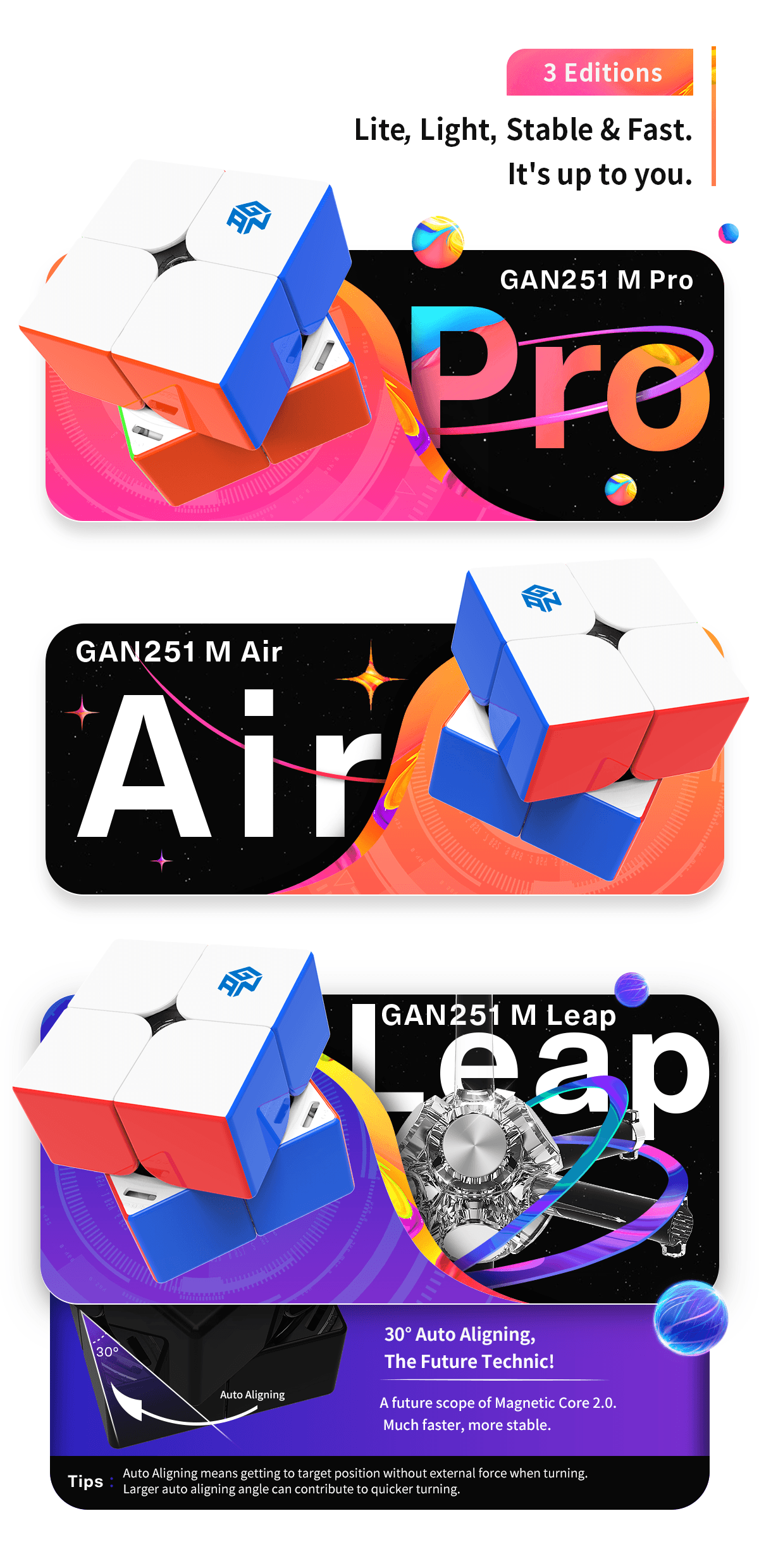 GAN 251 Pro (Magnetic)